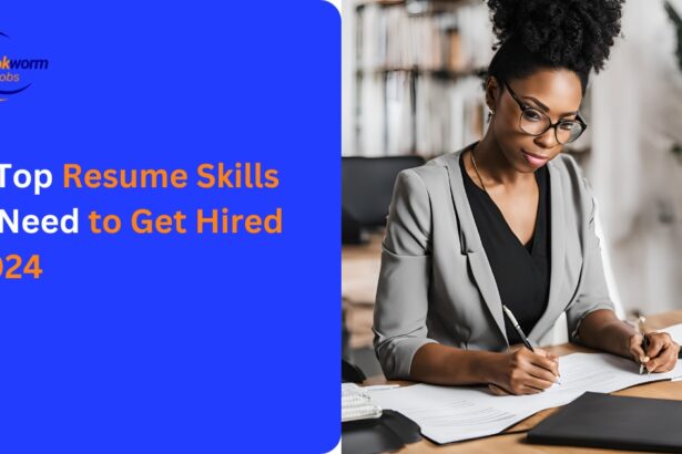 Woman writing resume